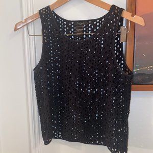 Aritzia Eyelet Black top